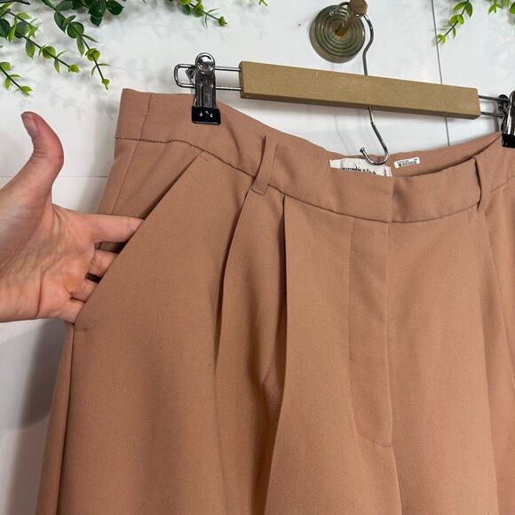 Abercrombie & Fitch Pants Trousers Womens 31 Brown Curve Love Tailored Wide Leg - Picture 9 of 16